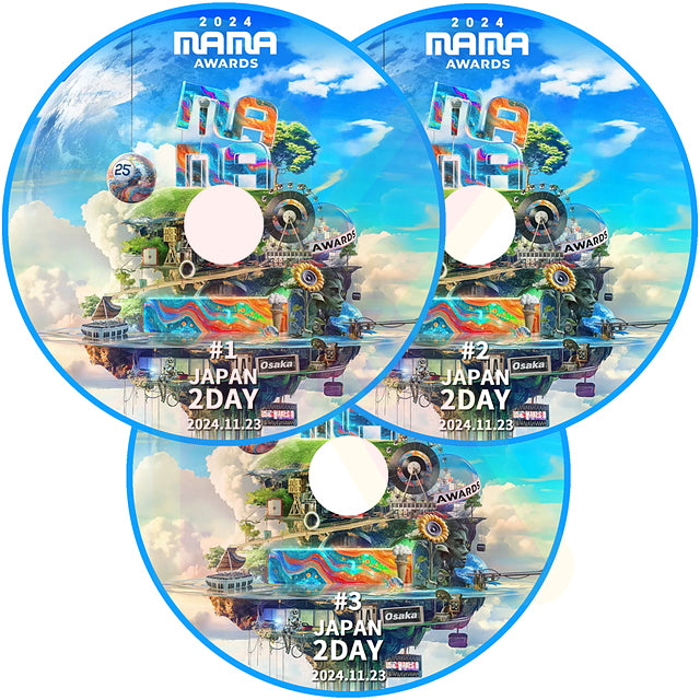 K-POP DVD 2024 Mnet ASIAN MUSIC AWARDS JAPAN 2DAY 3枚SET 2024.11.23 K-POP音楽授賞式 KPOP DVD