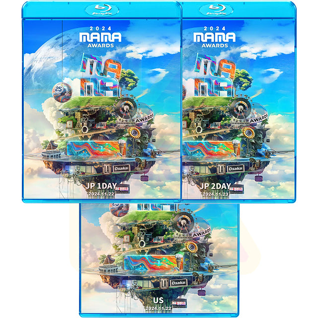 Blu-ray 2024 MAMA US / JAPAN 3枚SET 2024.11.22/23 Mnet ASIAN MUSIC AWARDS JAPAN K-POP音楽授賞式 ブルーレイ