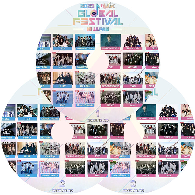 K-POP DVD 2025 MUSIC BANK GLOBAL FESTIVAL in JAPAN 3枚SET 2025.12