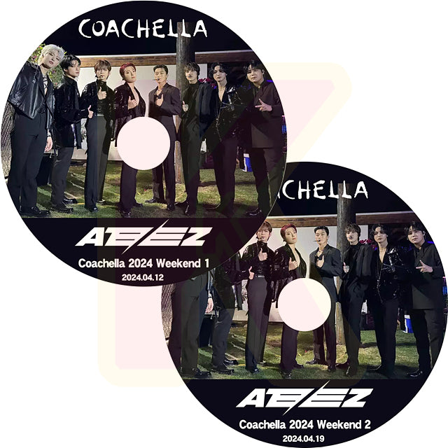 K-POP DVD ATEEZ COACHELLA 2024 2枚SET 2024.04.12/19 ATEEZ エーティーズ KPOP DVD