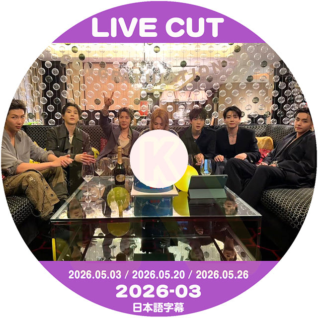 K-POP DVD 2026 BTS LIVE CUT #3 日本語字幕あり バンタン KPOP DVD