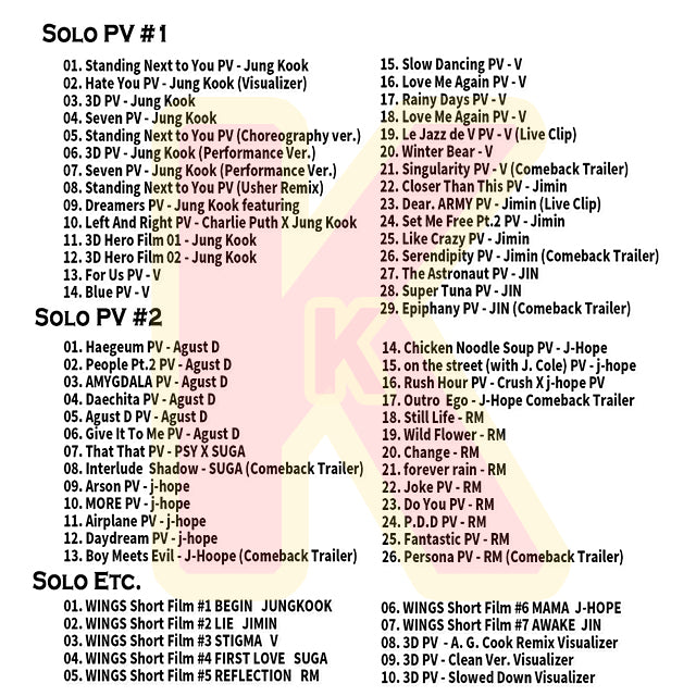 Blu-ray バンタン 2023 SOLO COLLECTION K-POP ブルーレイ バンタン BANGTAN ブルーレイ