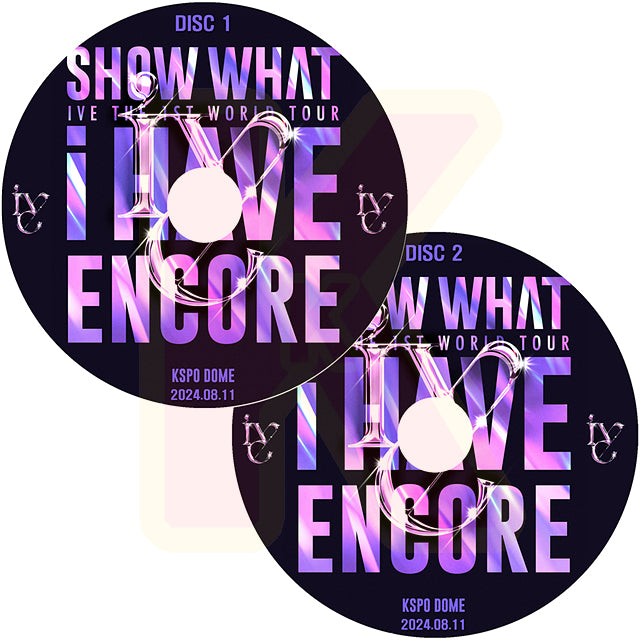 K-POP DVD IVE THE 1ST WORLD TOUR 'SHOW WHAT I HAVE' - ENCORE 2枚SET 2024.08.11 日本語字幕あり アイブ KPOP DVD