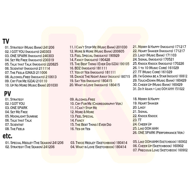 Blu-ray TWICE 2024 2nd SPECIAL EDITION - Strategy / ONE SPARK / I GOT YOU / SET ME FREE / Talk That Talk 他 -トゥワイス KPOP ブルーレイ