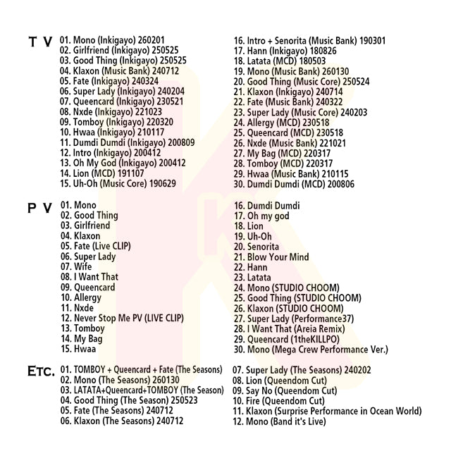 Blu-ray i-dle 2026 SPECIAL EDITION - MONO / Good Thing / Klaxon / Super Lady / Queencard / TOMBOY 他 - アイドゥル KPOP ブルーレイ