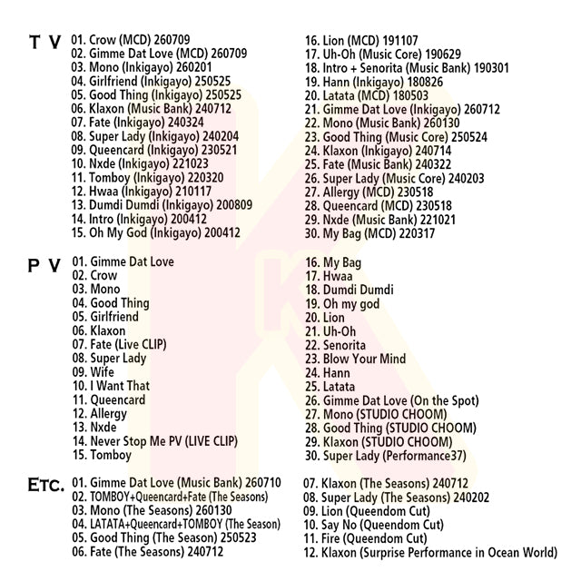 Blu-ray i-dle 2026 2nd SPECIAL EDITION - Gimme Dat Love / Crow / MONO / Good Thing / Klaxon / Super Lady / Queencard / TOMBOY 他 - アイドゥル KPOP ブルーレイ