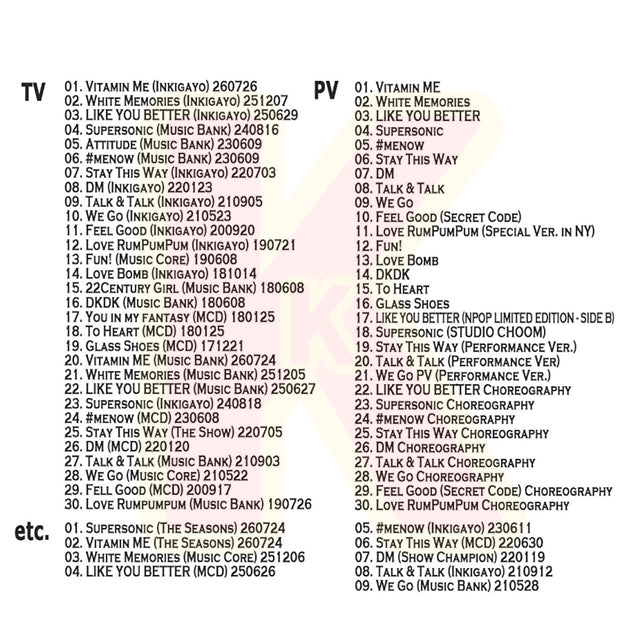 Blu-ray fromis_9 2026 SPECIAL EDITION - Vitamin ME / White Memories / LIKE YOU BETTER / Supersonic 他 - プロミスナイン KPOP ブルーレイ