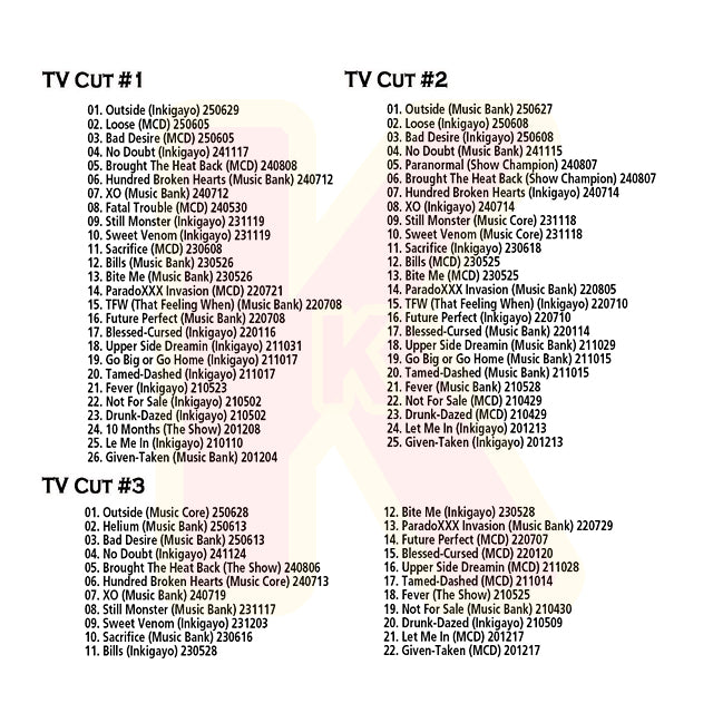 Blu-ray ENHYPEN 2025 BEST TV - Bad Desire / No Doubt / Brought The Heat Back / XO 他 - エンハイフン K-POP ブルーレイ