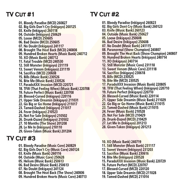 Blu-ray ENHYPEN 2026 2nd BEST PV - Bloody Paradise / Knife / Bad Desire / No Doubt / Brought The Heat Back / XO 他 - エンハイフン K-POP ブルーレイ