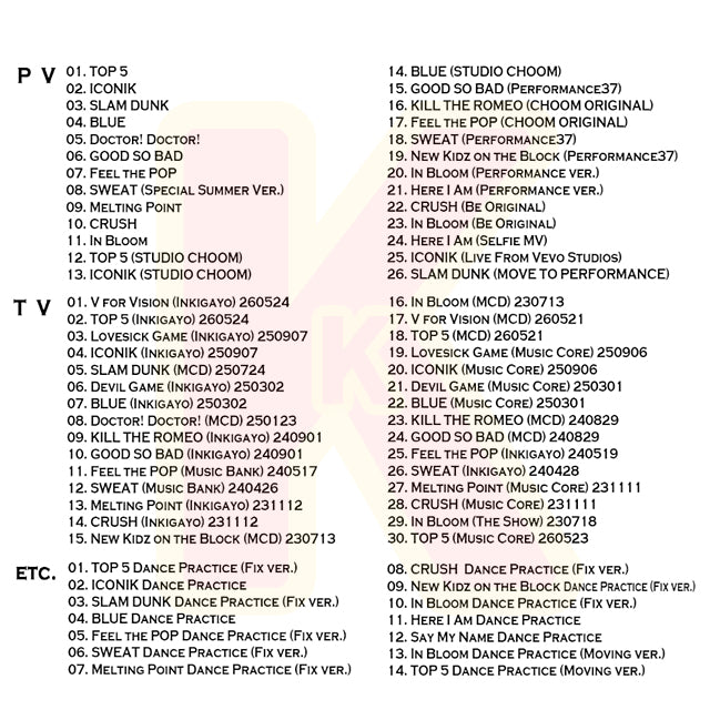 Blu-ray ZEROBASEONE 2026 SPECIAL EDITION - TOP5 / ICONIK / SLAM DUNK / BLUE / Doctor! Doctor! 他 - ZB1 ゼベワン ゼロベースワン KPOP ブルーレイ