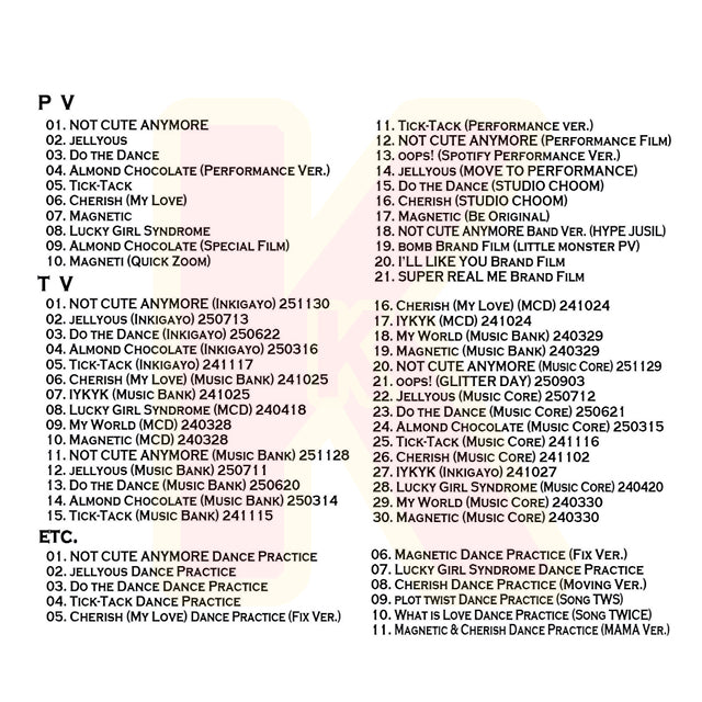 Blu-ray ILLIT 2025 3rd SPECIAL EDITION - NOT CUTE ANYMORE 他 - I’LL-IT アイリット KPOP ブルーレイ