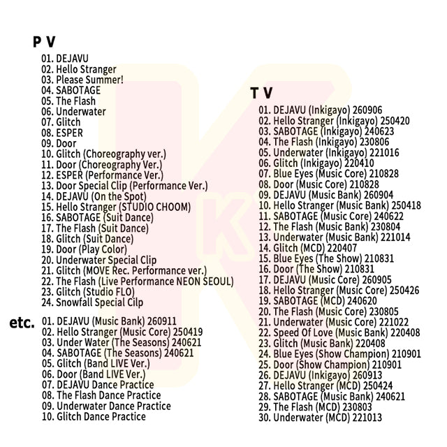 Blu-ray KWON EUN BI 2026 SPECIAL EDITION - DEJAVU / Hello Stranger / SABOTAGE / The Flash / Underwater / Glitch / Door 他 - IZ*ONE クォンウンビ KPOP ブルーレイ
