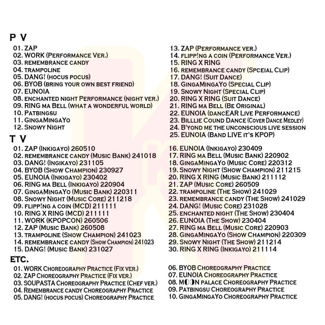 Blu-ray Billlie 2026 SPECIAL EDITION - WORK / Remembrance candy / trampoline 他 - ビリー KPOP ブルーレイ