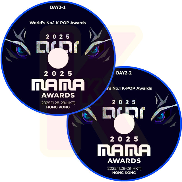 K-POP DVD 2025 MAMA HONGKONG 2DAY 2枚SET 2025.11.29 K-POP音楽授賞