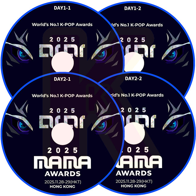 K-POP DVD 2025 MAMA HONGKONG 全4枚SET 2025.11.28-29 K-POP音楽授賞式 ブルーレイ