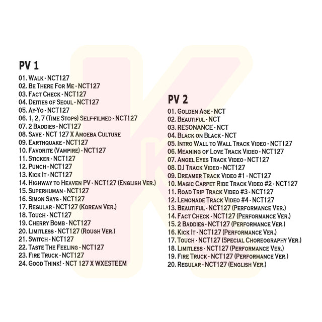 Blu-ray NCT 2024 BEST PV COLLECTION #1 NCT127 & NCT - WALK 他 - NCT127 エヌシーティー127 K-POP ブルーレイ