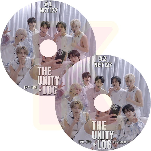 K-POP DVD NCT127 THE UNITY LOG 2枚SET EP1-EP8 日本語字幕あり エヌシーティー127 KPOP DVD