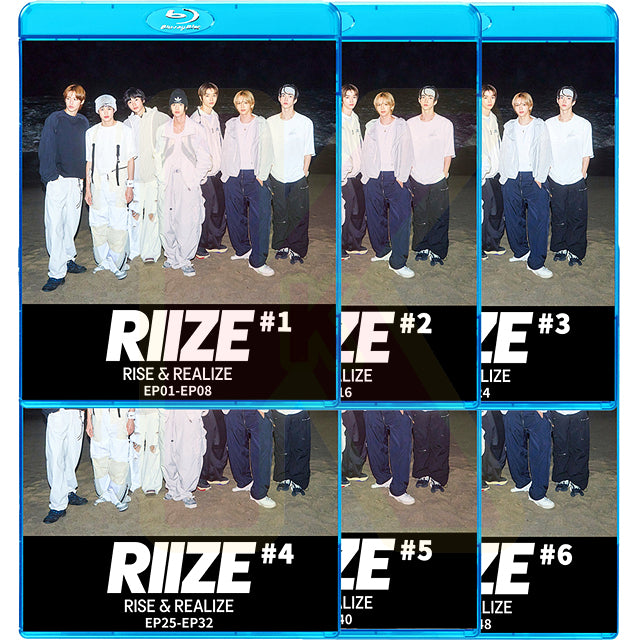 Blu-ray RIIZE RISE&REALIZE 6枚SET EP01-EP48 日本語字幕あり ライズ ショウタロウ ウンソク ソンチャン ウォンビン スンハン ソヒ アントン KPOP ブルーレイ