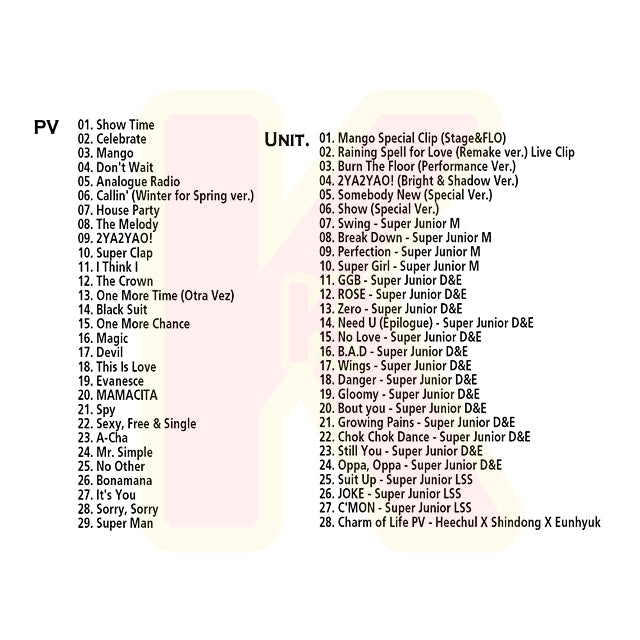 Blu-ray SUPER JUNIOR 2024 BEST PV Collection - Show Time Mango Callin House Party 2YA2YAO! 他 - SUPER JUNIOR SJ スーパージュニア ブルーレイ