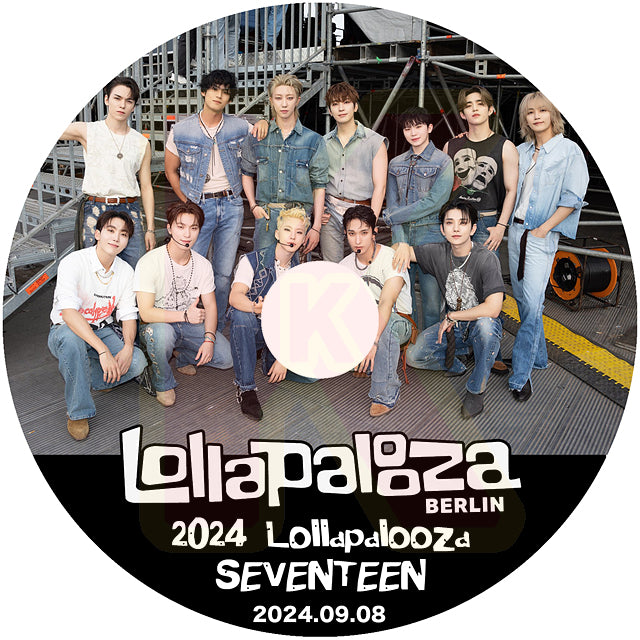 K-POP DVD SEVENTEEN 2024 Lollapalooza Berlin 2024.09.08 セブンティーン SVT セブチ KPOP DVD