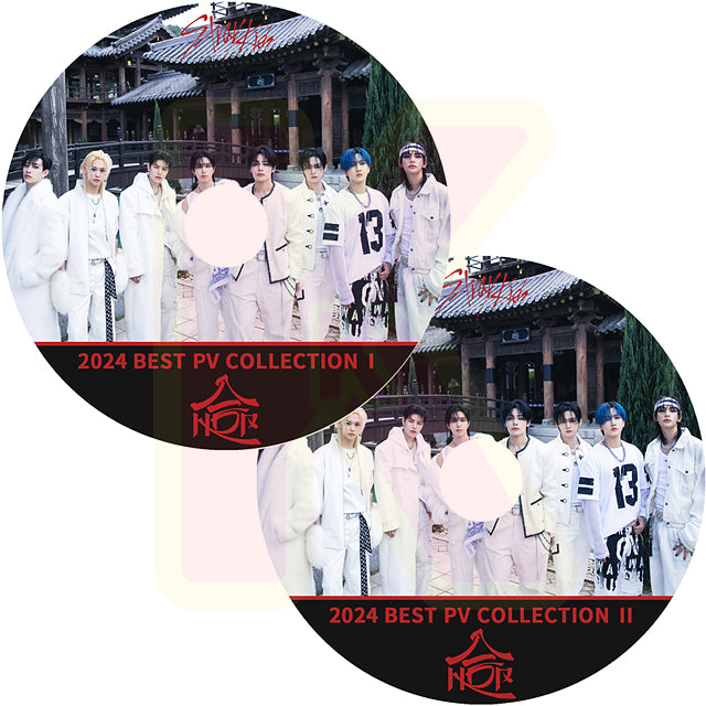 K-POP DVD STRAY KIDS 2024 2nd BEST PV 2枚SET - Walkin On Water / JJAM / Chk Chk Boom 他 - ストレイキッズ KPOP DVD