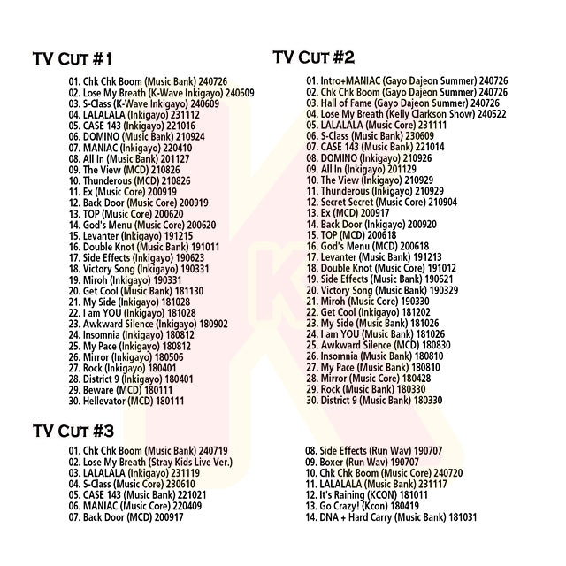 Blu-ray STRAY KIDS 2024 BEST TV - Chk Chk Boom Lose My Breath LALALALA S-Class CASE 143 MANIAC 他 - ストレイキッズ K-POP ブルーレイ