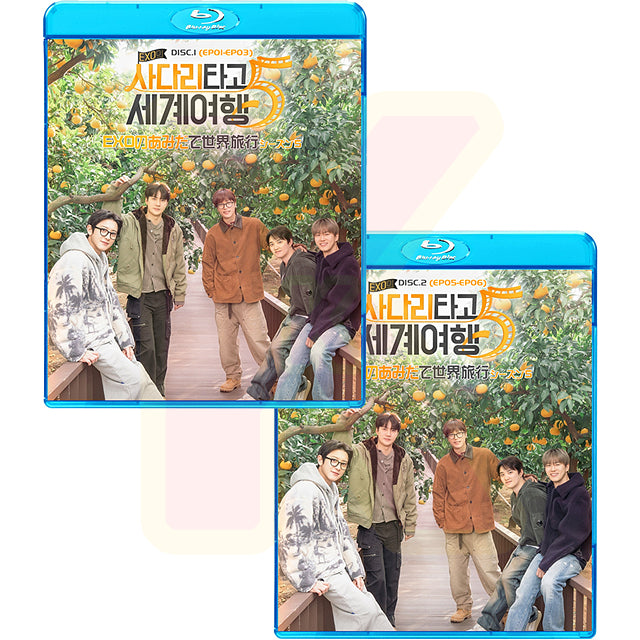 Blu-ray EXO あみだで世界旅行シーズン5 2枚SET (EP01-EP06) 完 日本語字幕あり エクソ KPOP ブルーレイ