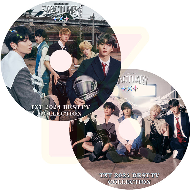 K-POP DVD TXT 2024 2nd BEST PV&TV Collection 2枚SET - Over The Moon / Deja Vu / Chasing That Feeling 他 - トゥモローバイトゥゲザー KPOP DVD
