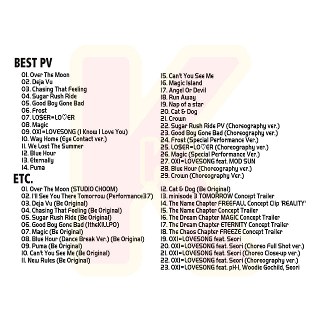 Blu-ray TXT 2024 2nd BEST PV - Over The Moon / Deja Vu / Chasing That Feeling 他 - トゥモローバイトゥゲザー KPOP ブルーレイ