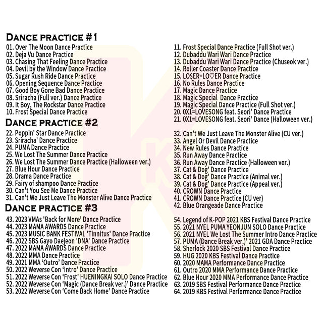 Blu-ray TXT 2024 2nd DANCE PRACTICE - Over The Moon 他 - トゥモローバイトゥゲザー ヨンジュン スビン ヒュニンカイ テヒョン ボムギュ KPOP ブルーレイ