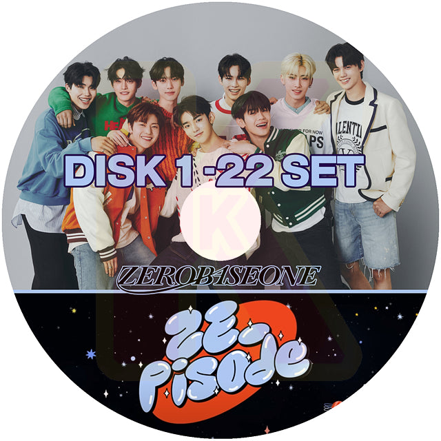 K-POP DVD ZEROBASEONE ZE_PISODE 22枚SET EP01-EP115 日本語字幕あり ゼロベースワン ZB1 ゼベワン KPOP DVD