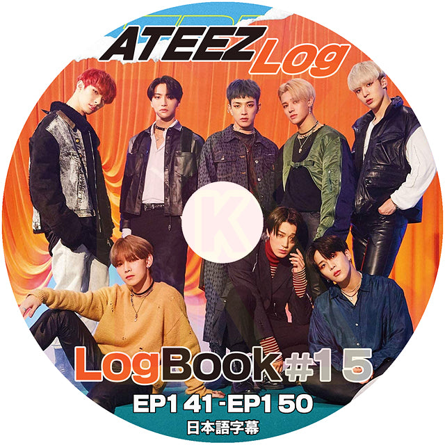 K-POP DVD ATEEZ LOGBOOK #15 EP141-EP150 日本語字幕あり ATEEZ エーティーズ 韓国番組 ATEEZ KPOP DVD