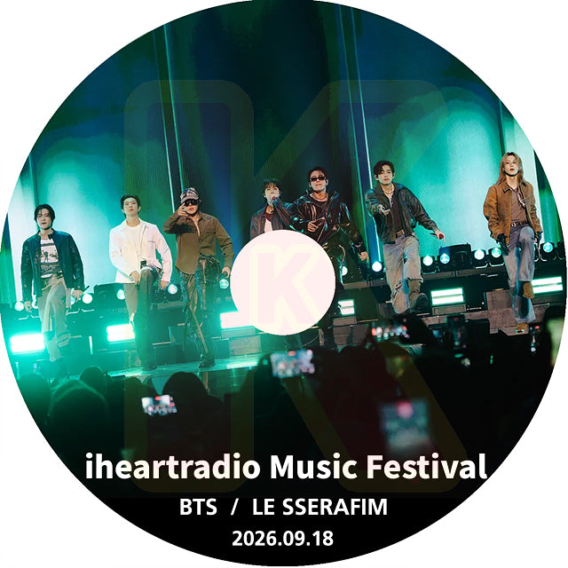 K-POP DVD iHEART RADIO Festival BTS / LE SSERAFIM 2026.09.18 日本語字幕なし KPOP DVD