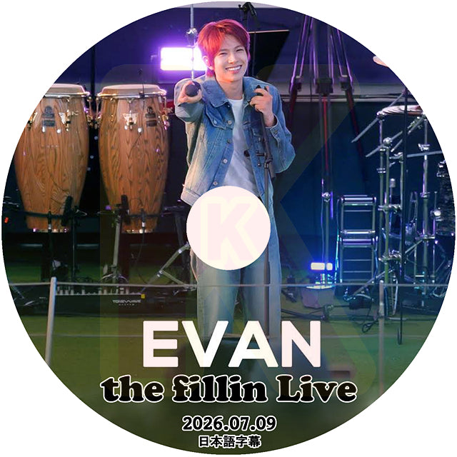 K-POP DVD The Fillin Live EVAN 2026.07.09 日本語字幕あり - エヴァン ENHYPEN エンハイフン ヒスン KPOP DVD