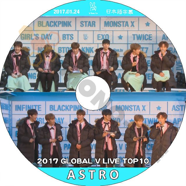 K-POP DVD ASTRO 2017 GLOBAL V LIVE TOP10 -2017.01.24- 日本語字幕あり ASTRO 韓国番組収録DVD ASTRO DVD - mono-bee
