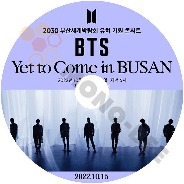 K-POP DVD BTS バンタン Yet To Come in BUSAN 2022.10.15 日本語字幕あり 釜山 コンサート 防弾少年団 RM ジン JIN シュガ SUGA ジェイホープ J-HOPE ジミン JIMIN テヒョン V ジョングク JUNGKOOK - mono-bee