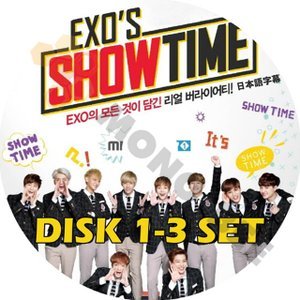 【K-POP DVD】EXO エクソ EXO`s SHOW TIME EXOの全てがこもったリアルバラエティー DISK1-3 3枚 SET (日本語字幕有) - EXO エクソ 韓国番組収録DVD - mono-bee