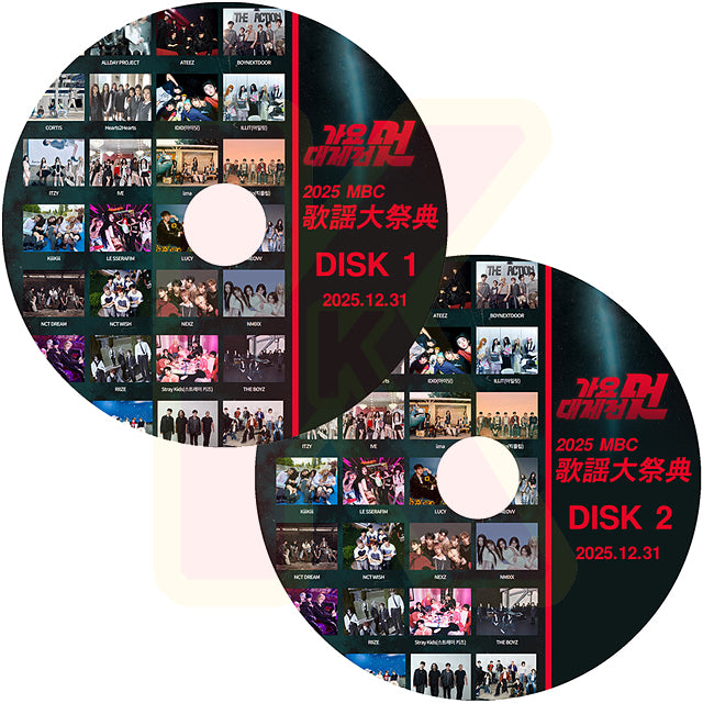 K-POP DVD 2025 MBC 歌謡大祭典 2枚Set 2025.12.31 年末 K-POP音楽歌謡