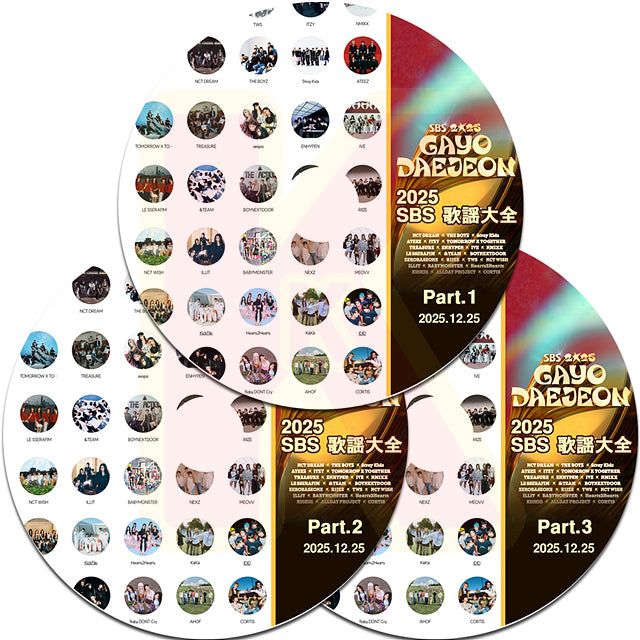 K-POP DVD 2025 SBS 歌謡大典 3枚Set 2025.12.25 年末 K-POP音楽歌謡祭 KPOP DVD