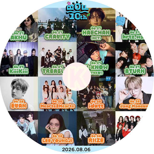 K-POP DVD 2026 釜山BOF K-POP CONCERT 2026.08.06 音楽番組収録 CON KPOP DVD