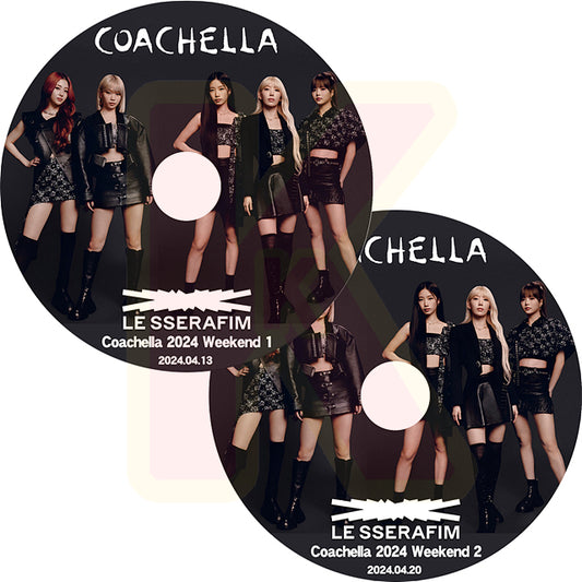 K-POP DVD LE SSERAFIM COACHELLA 2024 2枚SET 2024.04.13/20 LE SSERAFIM ル セラフィム KPOP DVD