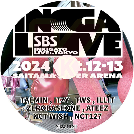 K-POP DVD 2024 INKIGAYO LIVE IN JAPAN 2024.10.20 - NCT / ATEEZ / ILLIT / ZE1 / TAEMIN / THE BOYZ / ITZY / TWS 他 - 音楽番組収録DVD KPOP DVD