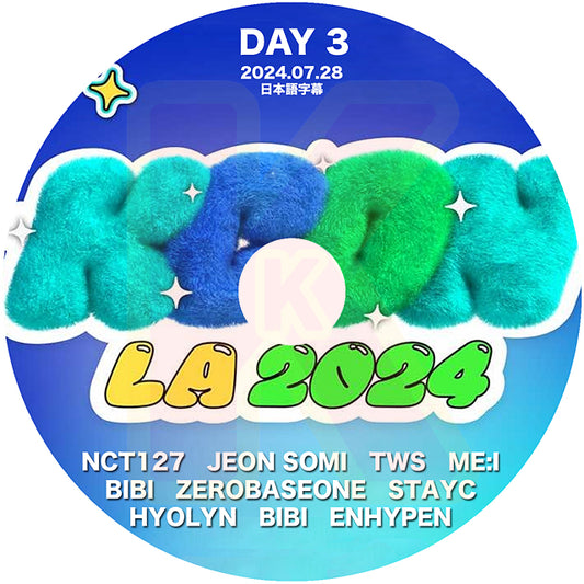 K-POP DVD KCON 2024 IN LA 3DAY 2024.07.28 - NCT127 / ZB1 / STAYC / JEON SOMI / ZICO 他 - CON KPOP DVD