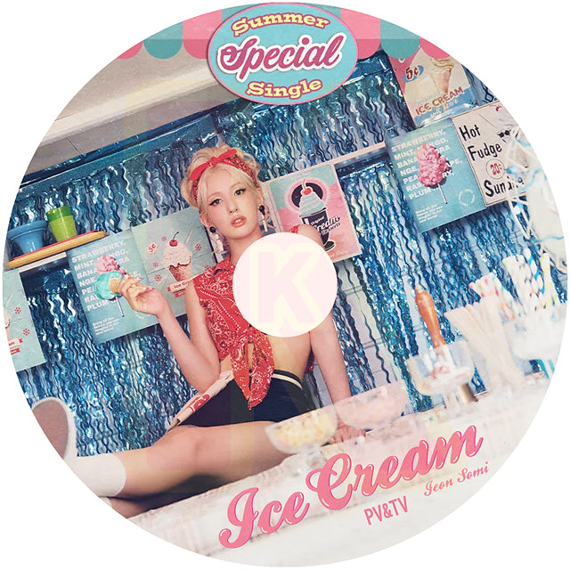 K-POP DVD Jeon Somi 2024 PV&TV - Ice Cream Fast Forward XOXO DUMB DUMB What You Waiting For Birthday - I.O.I Jeon Somi チョンソミ KPOP DVD