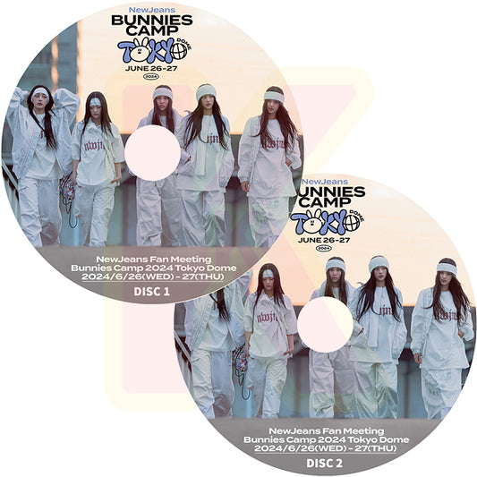 K-POP DVD NewJeans Fan Meeting Bunnies Camp Tokyo Dome 2024.06.26/27 2枚SET ニュージーンズ ミンジ ハニ ダニエル ヘリン ヘイン KPOP DVD