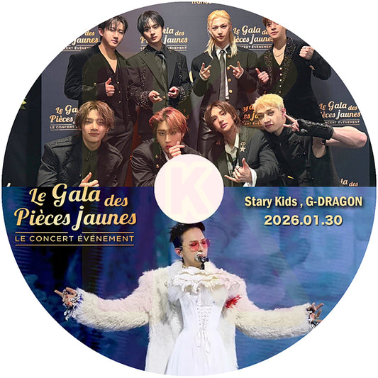 K-POP DVD 2026 フランスチャリティーイベントLIVE - Le Gala des Pièces Jaunes - 2026.01.30 CON KPOP DVD