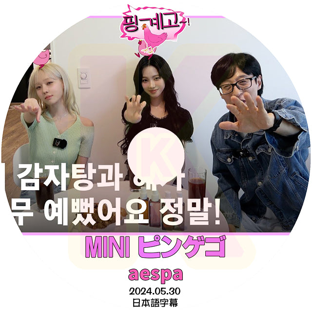 K-POP DVD MINI ピンゲゴ aespa編 2024.05.30 日本語字幕あり エスパ KPOP DVD