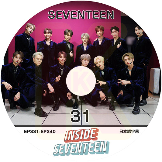 K-POP DVD SEVENTEEN INSIDE #31 EP331-EP340 日本語字幕あり SEVENTEEN SVT セブンティーン セブチ KPOP DVD