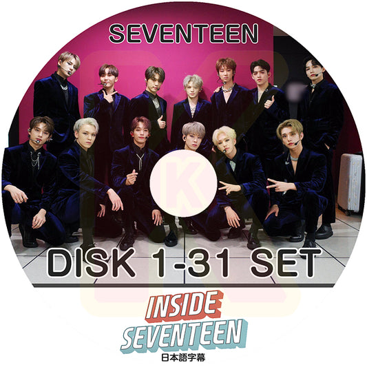 K-POP DVD SEVENTEEN INSIDE 31枚SET 日本語字幕あり SEVENTEEN SVT セブンティーン セブチ KPOP DVD