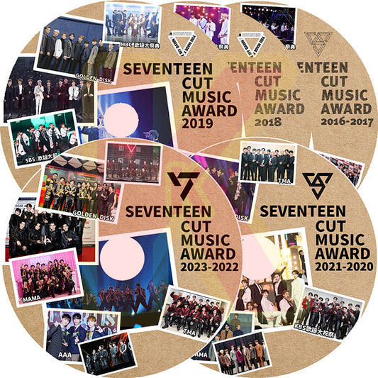 K-POP DVD SEVENTEEN CUT 2016-2023 MUSIC Awards 5枚Set - Melon/MAMA/GDA/KBS/SBS/MBC/SEOUL - SEVENTEEN セブンティーン セブチ エスクプス ウォヌ ミンギュ バーノン ウジ ジョンハン ジョシュア ドギョム スングァン ホシ ジュン ディエイト ディノ 音楽収録DVD Awards KPOP DVD